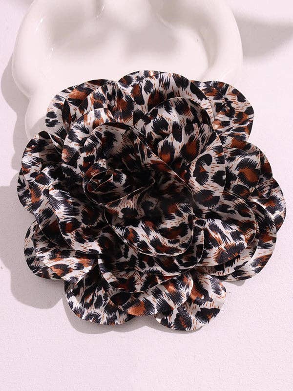 Flower Shape Leopard Brooch Accessories