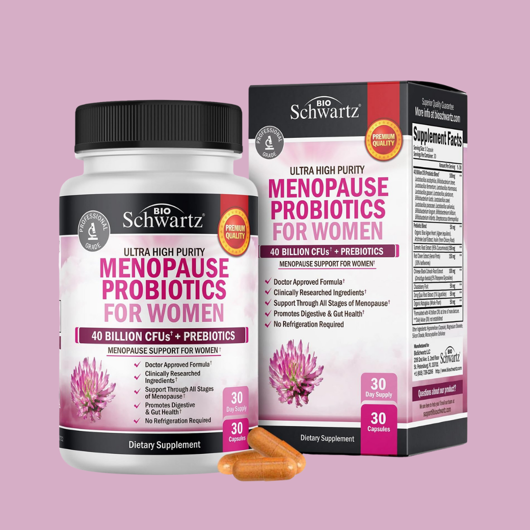 Menopause Probiotics for Women: Symptom Relief (30 Cap)