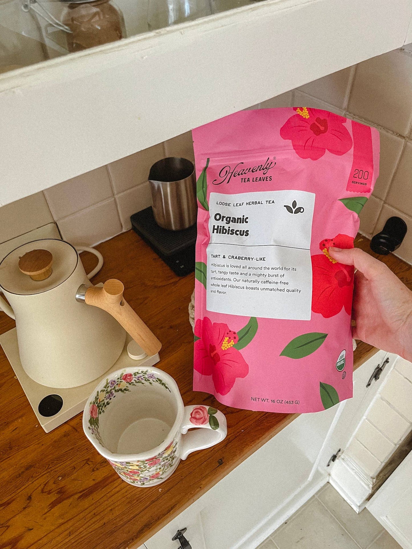 Organic Hibiscus, Bulk Loose Leaf Herbal Tea, 1 lb.
