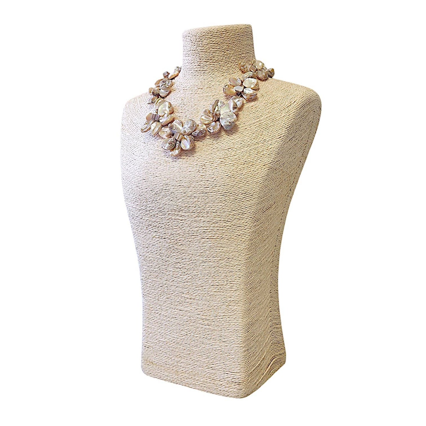 Flower Necklace | Seashell Necklace | Mocha | Beach | Boho